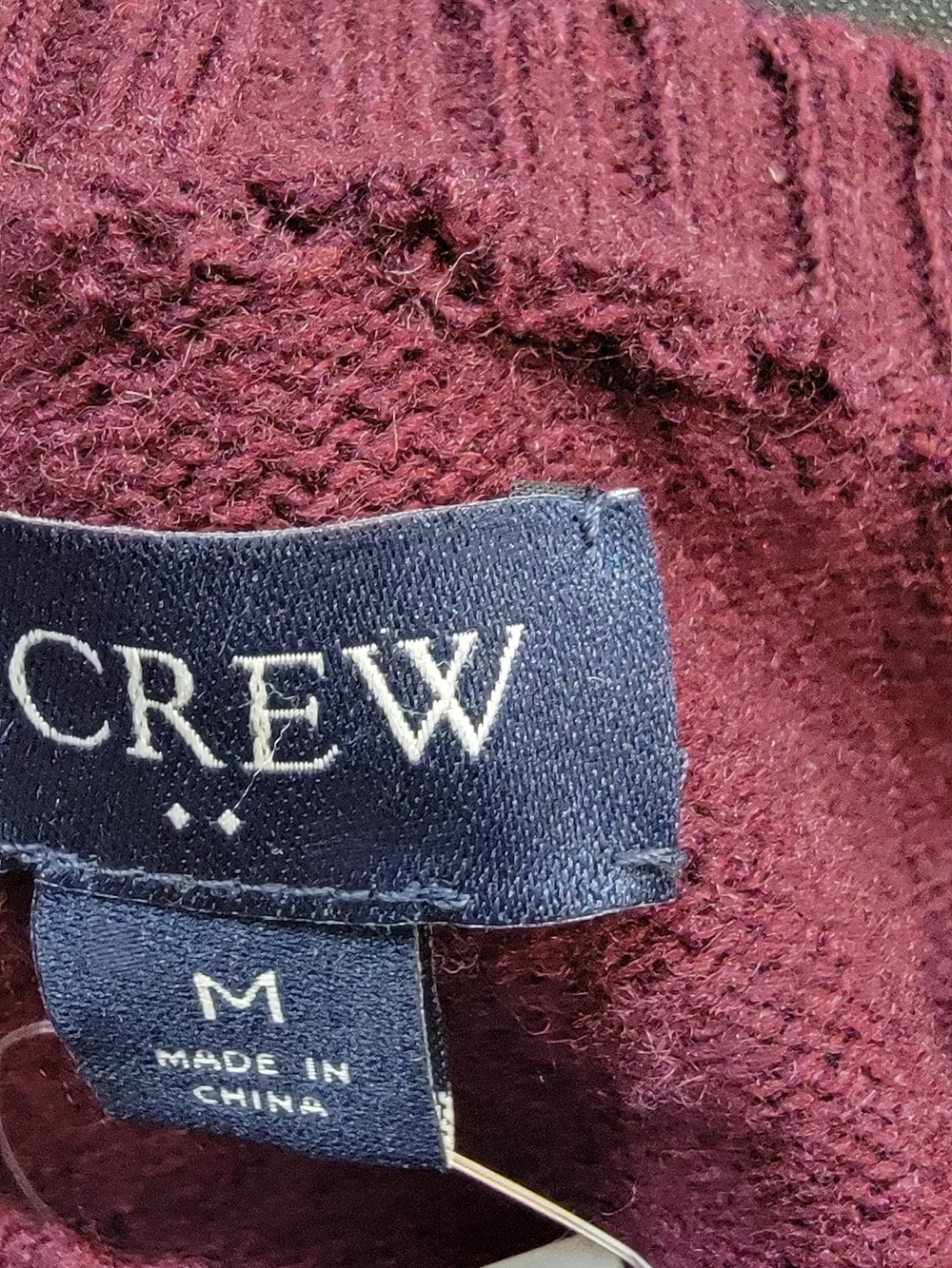 J. Crew Men's Crewneck Sweater in Burgundy